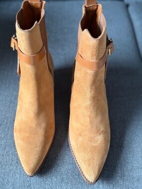 NWt Zadig and Voltaire pointed brown suede ankle boots S 40